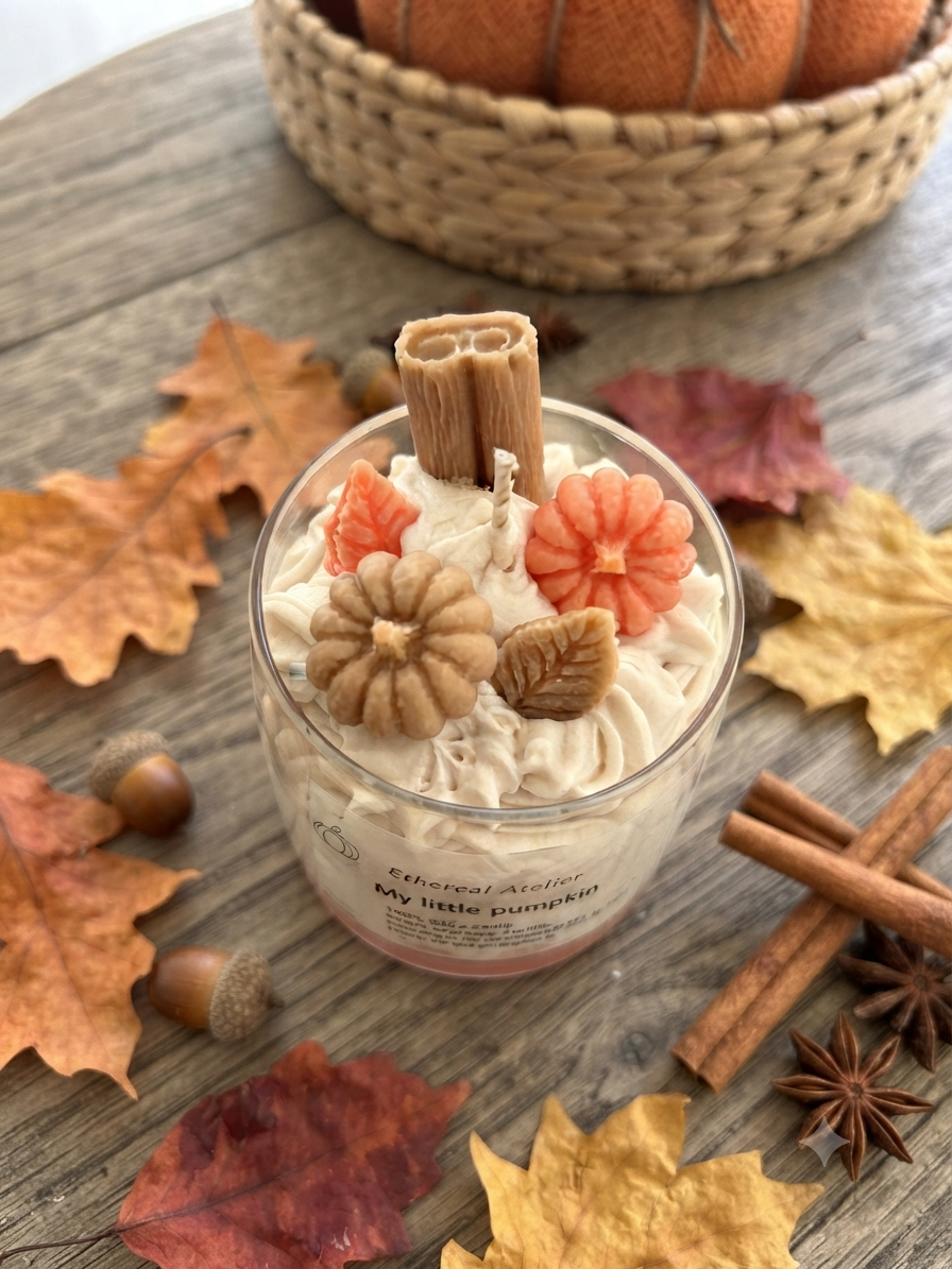 Χειροποίητο Κερί Σόγιας «My Little Pumpkin» (Medium) | Pumpkin Soufflé